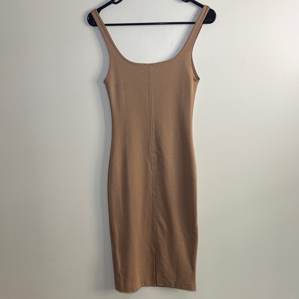 Zara Chic Strapless Tan Dress NWOT - Picture 5 of 5